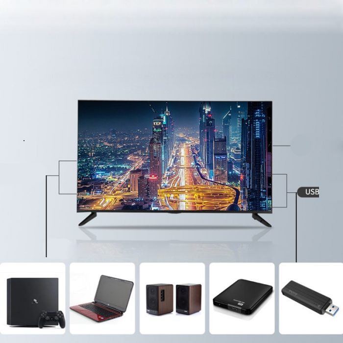 32 Inch Network Smart TV HDR Intelligent Television Built in WiFi 64 bit Processor For Computer Display Monitor 3