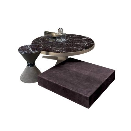 Marble coffee table TV cabinet combination modern simple LOREN coffee table Italian light luxury coffee table 2