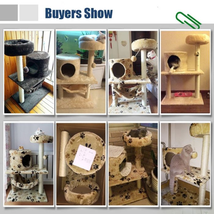 Fast Shipping Cat Tree Pet House Cat Crawling Frame Multilayer Pet Claw Sharpener Scratching Post For Cat Supply Pet furniture 6
