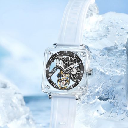 High-End Aesop Men Tourbillon Mechanical Watches Hand Winding Movement Luminous Sapphire Transparent Fashion Male Wristwatches 2