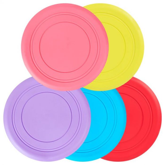 Dog toys For Large Dog Puppy Pet Toy Dog Training Tool Pet Dogs Disc Soft Chirstmas 7 Colors Toys SN4288 3