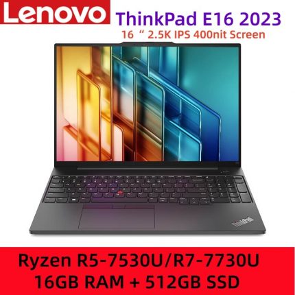 Lenovo ThinkPad E16 2023 Laptop Ryzen R5-7530U/R7-7730U 16GB+512GB SSD 16“ 2.5K IPS 400nit Screen RAM Support Expansion Notebook 1