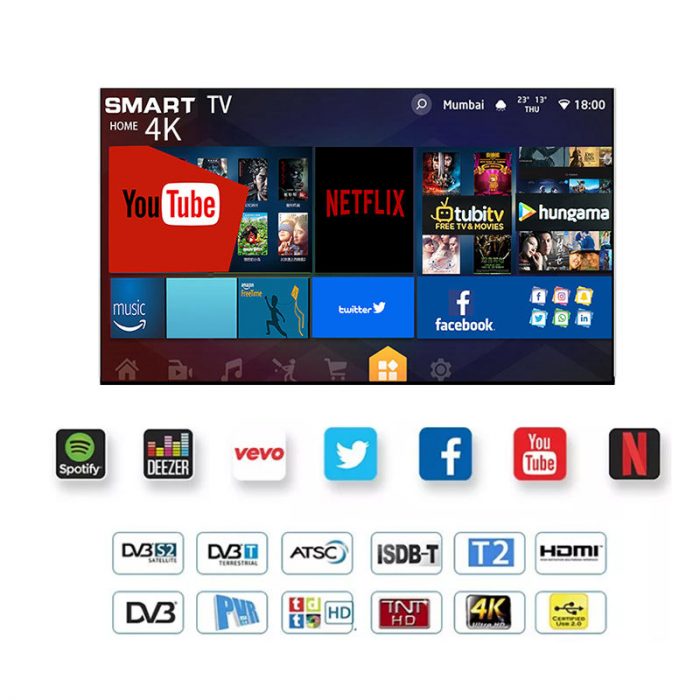 40 43 50 55 65 inch smart tv LED televisions 4K android TV 4