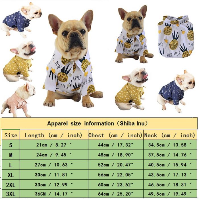 S-3XL Pet Dog Clothes Pajama Shirt Spring Summer Clothers For Dogs Cool Shirt Breathable Soft Cute Summer Pet Dogs Oufit Clothes 6