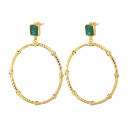 Copper Gold Stud Earings Fashion Jewelry 2022 Luxury Jewelry Designer Korean Designer Earrings Personalize Halloween Gift 1