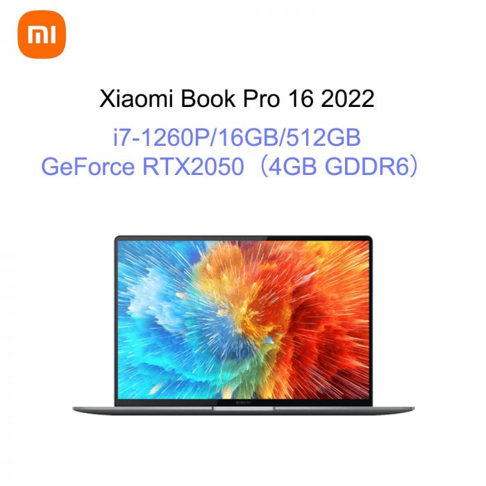 2022 Xiaomi Book Pro 16 TouchScreen Laptop 16 Inch 4K OLED Notebook i7-1260P 16GB 512GB Nvidia RTX2050 4GB GDDR6 Laptop Computer 6