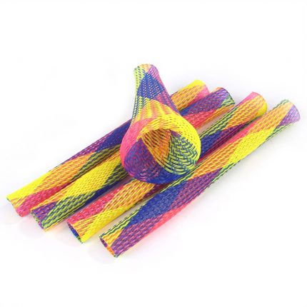 10/30Pcs Cat Spring Toy Stick Freely Folding Spring Shape Multi-Color Cat Bouncing Kitten Toys Cat Interactive Toys Pet Supplies 4