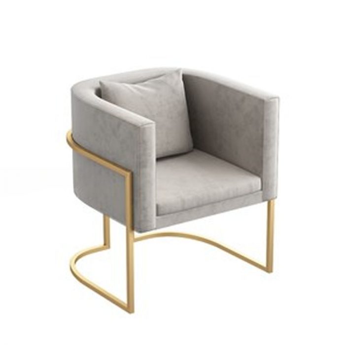 Nordic Designer Simple Backrest Lounge Stool Light Luxury Negotiation Office Bedroom Dressing Table Makeup Chair Furnitures 3