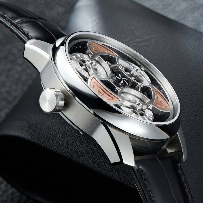 OBLVLO Men Automatic Watch 42MM Luxury Watches Mechanical Wristwatch Vintage Luminous Waterproof Sapphire Rotation Time 3 Disks 4