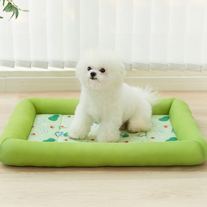 Cool Mat for Dogs Cat Cooling Blanket New Ice Silk Small Dog Pets Kennel Cold Top Quality Gel Summer Breathable Kennel Cushion 2