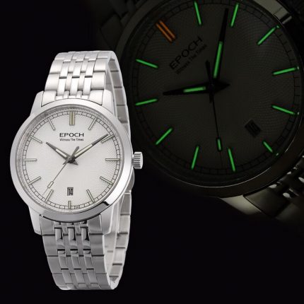 EPOCH Men Automatic Watch Luxury Watches Ultrathin 9.4mm Mechanical Wristwatch Fashion Luminous 100M Waterproof Sapphire Mirror 2
