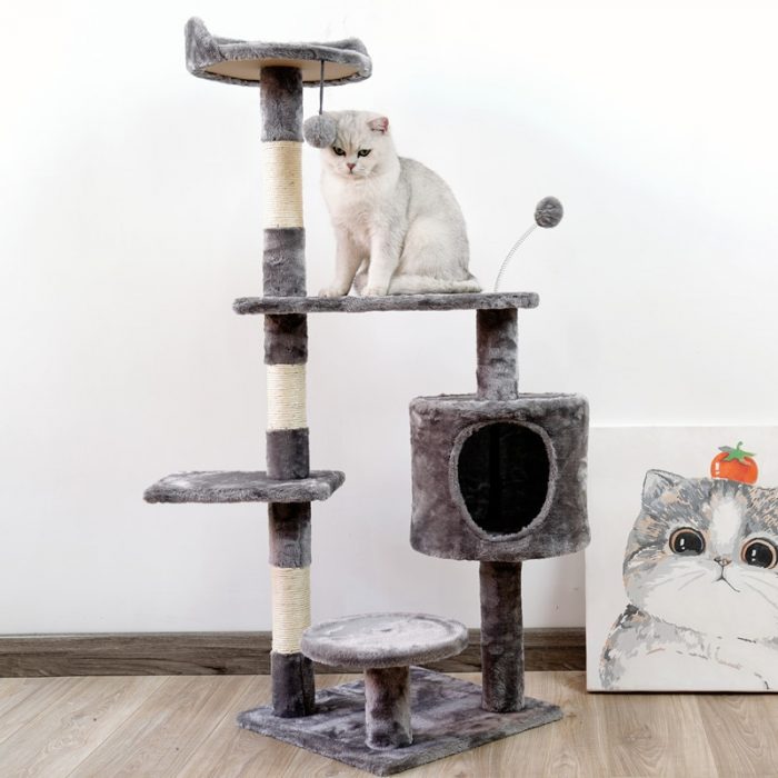 Fast Shipping Cat Tree Pet House Cat Crawling Frame Multilayer Pet Claw Sharpener Scratching Post For Cat Supply Pet furniture 1