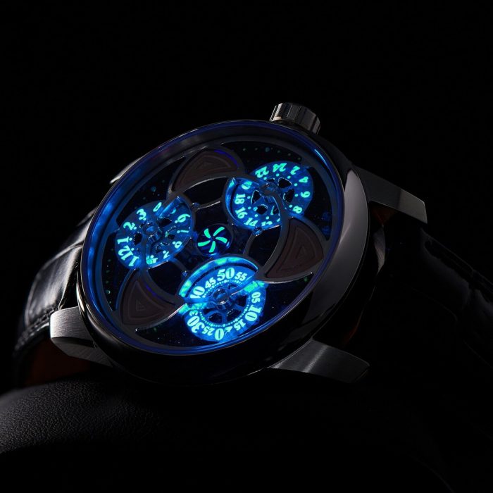 OBLVLO Men Automatic Watch 42MM Luxury Watches Mechanical Wristwatch Vintage Luminous Waterproof Sapphire Rotation Time 3 Disks 3