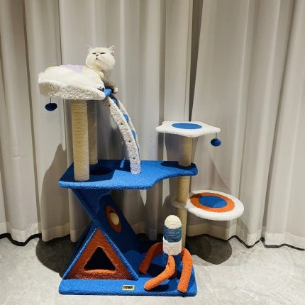 Rocket Cat Climbing Frame Medium Large Cat Jumping Platform Cat Nest One Piece Sisal Sharpening Claw Cat Claw 2