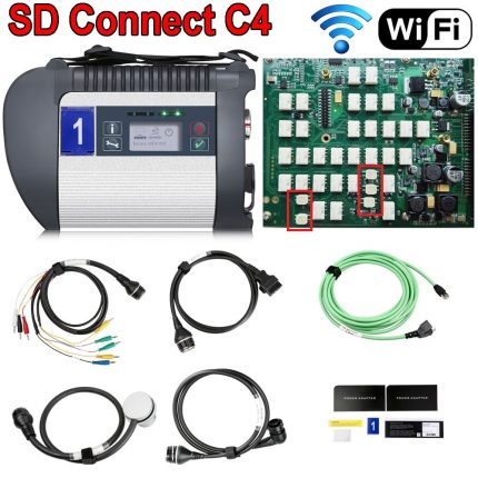 A+++ Full Chip MB STAR C4 SD Connect Compact C4 Car truck software 2023.06 Mb star Multiplexer Diagnostic Tool with WIFI 1