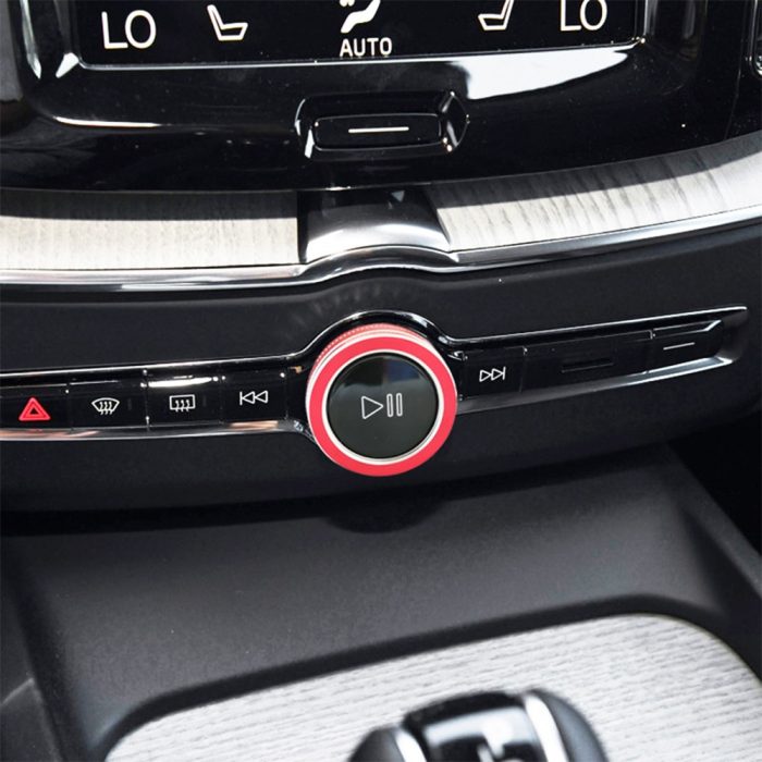 Car Center Console Control Knob Ring Cover Sticker Auto Interior Accessories For Volvo XC90 XC60 XC40 V60 V90 S60 S90 2015-2022 2