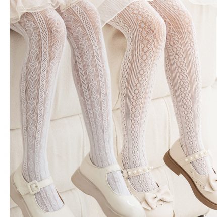 Kids Tights hollow out thin Stockings children pantyhose tights baby Stocking Summer Mesh strumpfhos Tight 2
