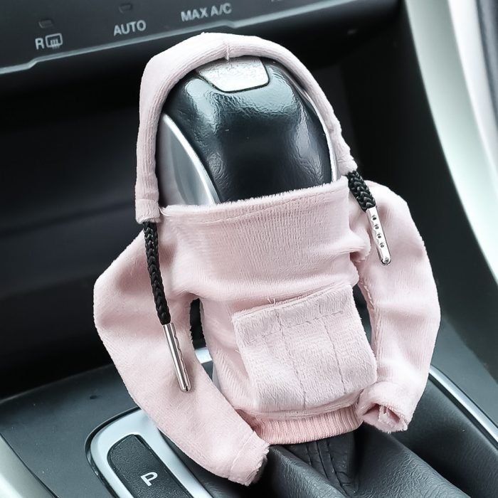Fashion Hoodies Car Gear Shift Knob Cover Manual Handle Gear Shift Decor Hoodie Covers Automatic Car Interior Accessories 5