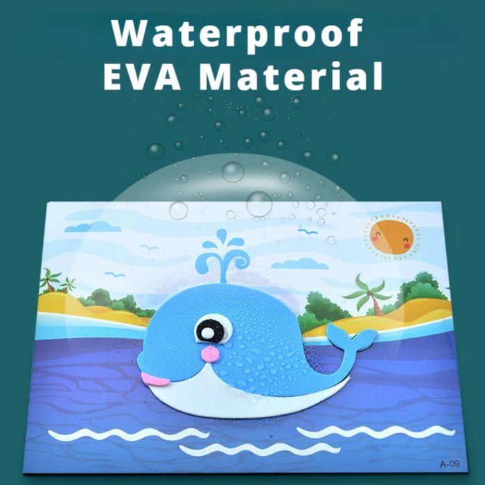 10Pcs 3D EVA Foam Sticker Puzzle Game DIY Cartoon Animal Craft Toys Kids Drawing Toy Learning Education Toys for Children Gifts 2