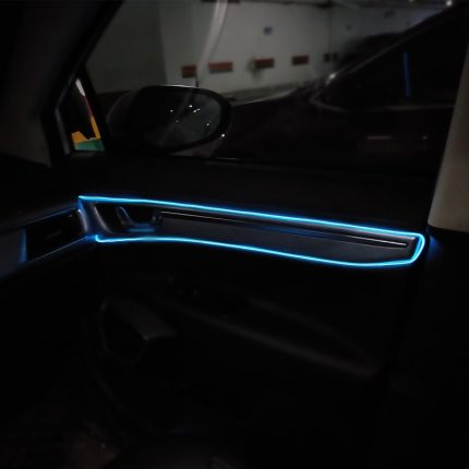 1M/3M/5M Car Interior Led Decorative Lamp EL Wiring Neon Strip For Auto DIY Flexible Ambient Light USB Party Atmosphere Diode 2