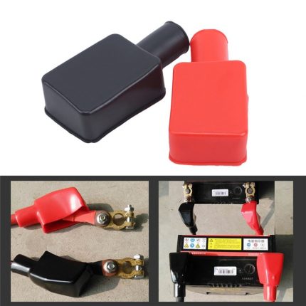 2PCS Car Battery Negative Positive Terminal Covers Cap Boat Insulating Protector Replacement Batteries Accessories 1