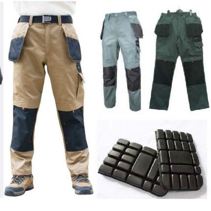 Men's Multi-Pocket Cargo Pants Outdoor Work Pants Wear-Resistant Pants Worker's Trousers With Leg Bag 1