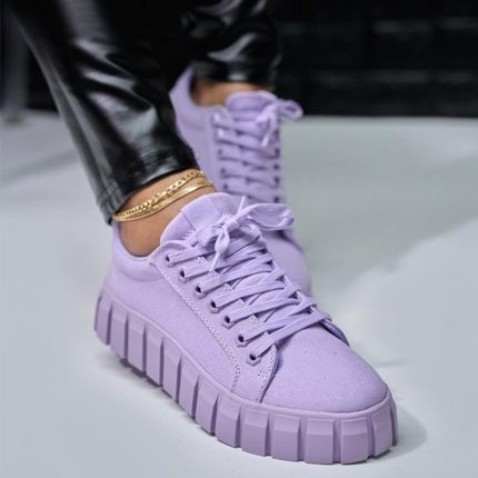 Women Canvas Shoes Platform Sneakers Solid Color Lace Up Thick-soled Casual Shoes Designer Shoes Tenis Feminino Zapatos De Mujer 1