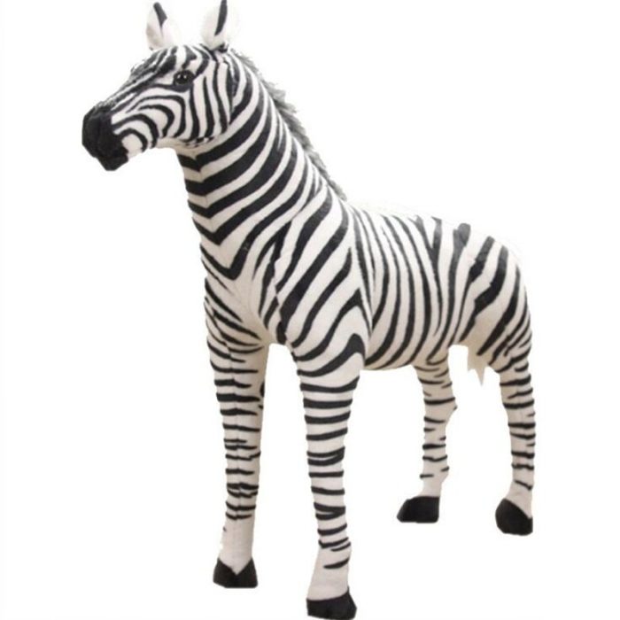 Standing Zebra Stuffed Animals Plush Toy Kids Toys Simulation Zebra Doll Photography Props Christmas Birthday Gifts 1