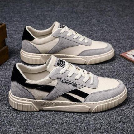 2023 Men's Trend Vulcanized Shoes Flat Casual Shoes Fashion Spring autumn Canvas Shoes Walking Sneakers for Man 3