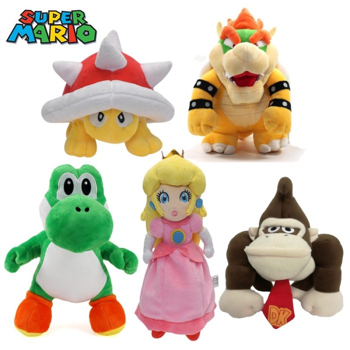 Super Mario Bros Plush Toys Doll Bowser Yoshi Peach Donkey Kong Anime Figure Cartoon Plush Movies Soft Stuffed Animals Kids Gift 1