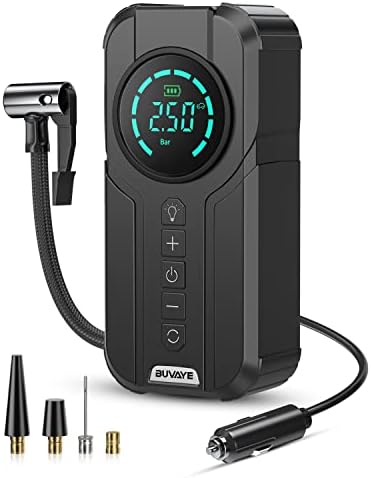 Tire Inflator Portable Air Compressor, 150PSI Fast Tire Inflator & Cordless, Portable Air Compressor For Car Tires, Motorcyc 1