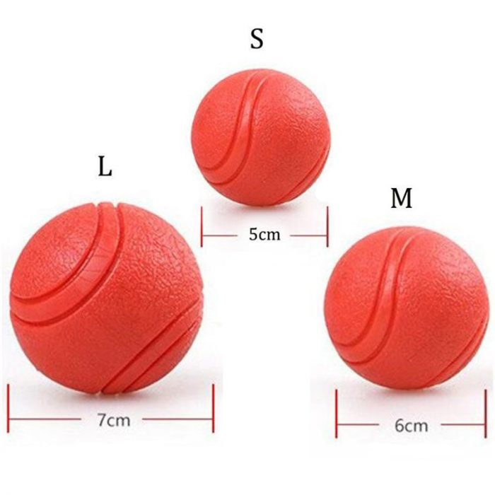 High Elastic Pet Dog Toy Rubber Ball EVA Chew Bite Training Elasticity Balls With Rope Interactive Pet Toys Bouncy Ball Floating 5
