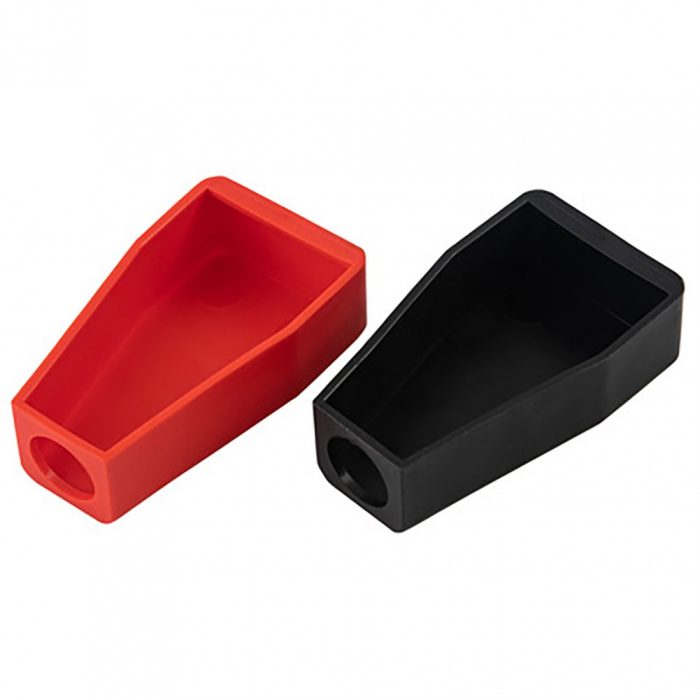 2pcs Car Battery Terminal Covers Positive Negative Top Post Cap Protection Insulate Case Battery Wire Connectors Rubber Caps 4