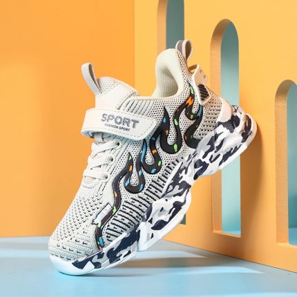 Children Sneakers for 7 To 12 Years Boys and Girls Breathable Mesh Sports Shoes Kids Fashion Lightweight Running Tennis Sneakers 2