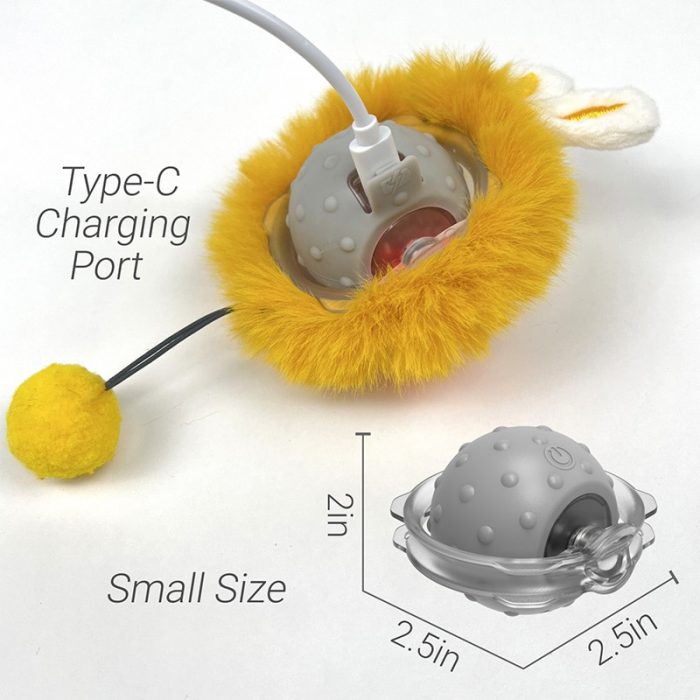 Smart Sensing Cat Toy Electric Rolling LED Pet Cat Ball Toys Interactive Automatic Rechargeable Sound for Activity Indoor 6