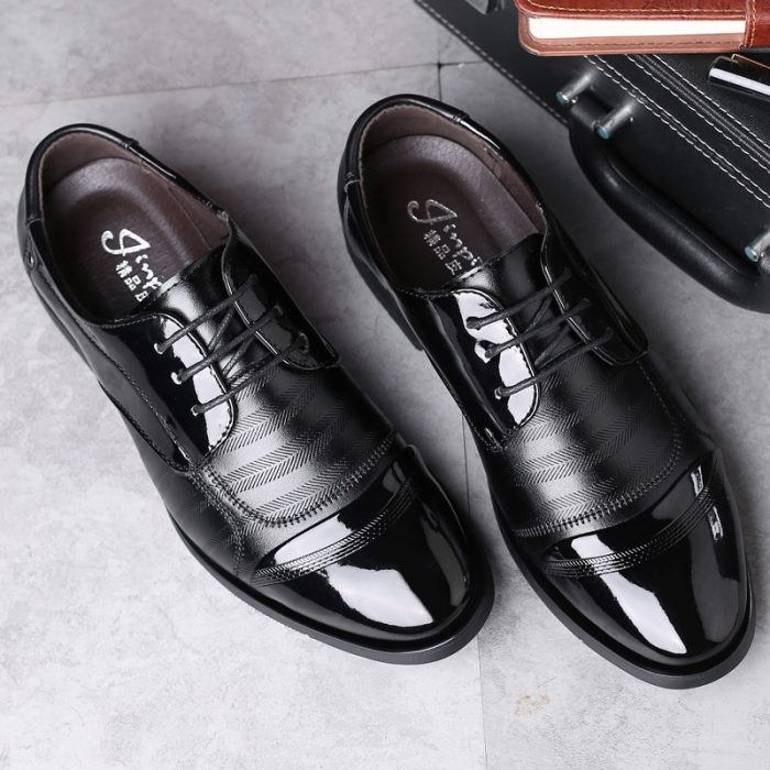 Casual Busines Shoes for Men Breathable Wear-Resistant Pointed Toe Out Door Trendy All-match Comfortable Shoe Spring Autumn Main 1