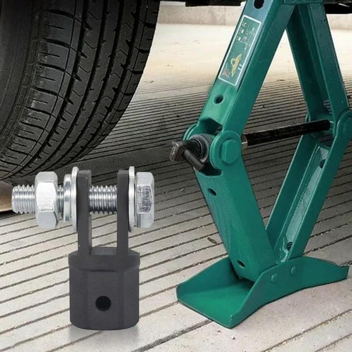Scissor Jack Drill Adapter 1/2 Inch Automotive Scissor Jack Adapter Adapter for Drive Impact Wrench RV Trailer Leveling Jack 5