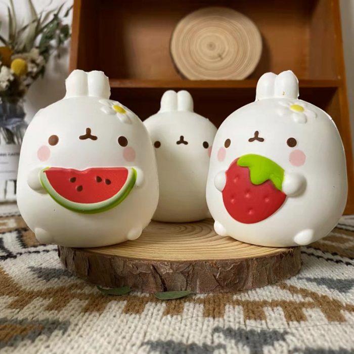Jumbo Squishy Kawaii Animal Cute Chick Rabbit Strawberry Mochi Squishies Slow Rising Stress Relief Squeeze Fidget Toys For Kid 3