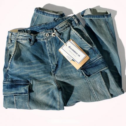 Trousers men's nine minutes pants loose small straight retro washed old heavy stretch jeans. 2