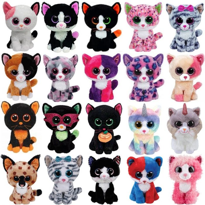 New Big Eyed Cat Plush Kids Stuffed Animals Toys For Children Gifts 15CM/25CM 1