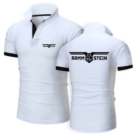 RAMSTEIN Germany Metal Band 2023 Men's New Summer Hot Sale Fashion Cotton Polos Shirt Casual Solid Color Slim Fit Tops Clothing 2