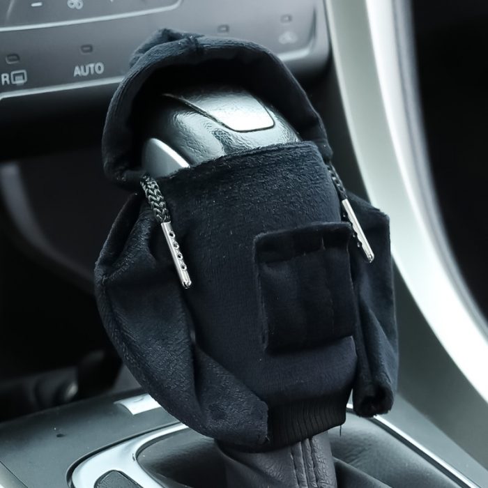 Fashion Hoodies Car Gear Shift Knob Cover Manual Handle Gear Shift Decor Hoodie Covers Automatic Car Interior Accessories 2