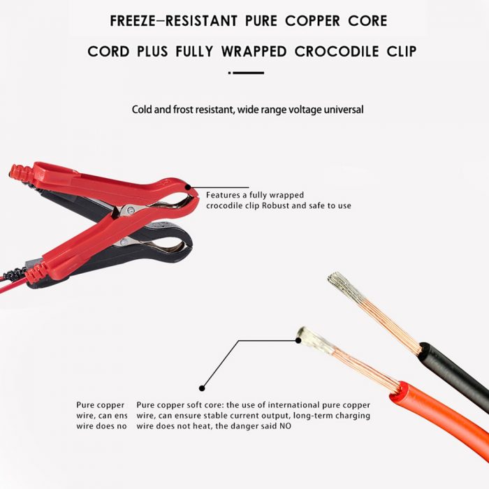 Automatic Car Battery Charger Pulse Repair 12V 6A Output For 100Ah Lead Acid Batteries Or Maintenance-free Battery Fast Charging 3