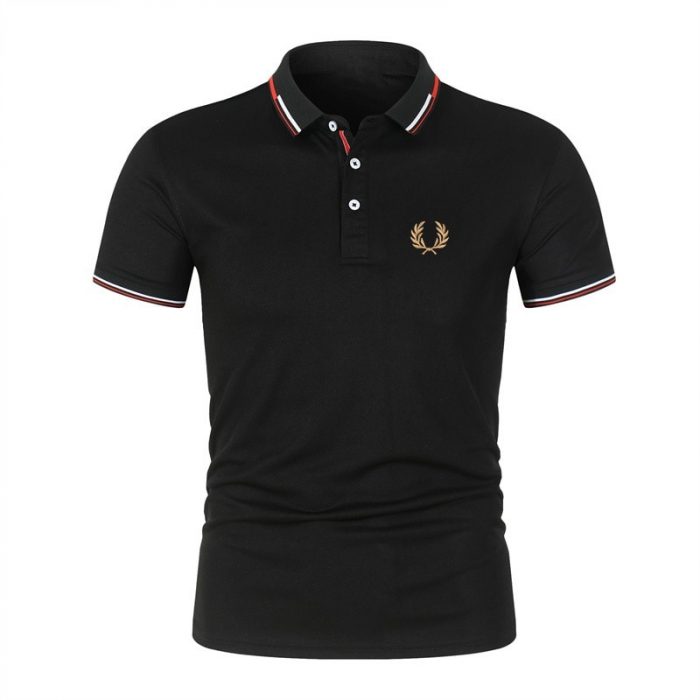 High Quality Men Clothing Business Polo Shirts Men 2023 Summer T-Shirt Streetwear Korea Trend Embroidery Brand Lapel Polo Shirt 1