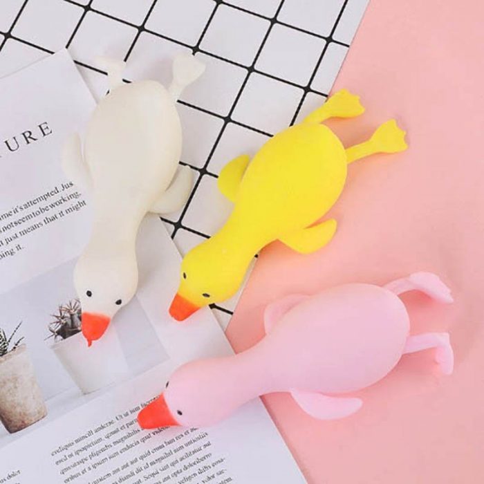 Fun TPR Cute Cartoon Duck Stress Relief Squeeze Reliever Squish Toy Animal Antistress For Children Adults Gifts Fidget Toys 1