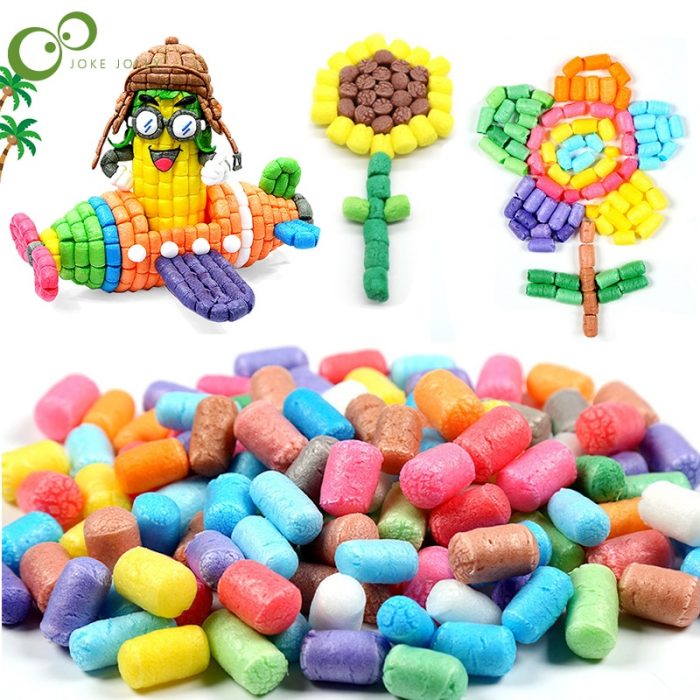 Children's DIY handmade magic corn kernels color corn kernels magic creative production paste educational parent-child toys WYW 1