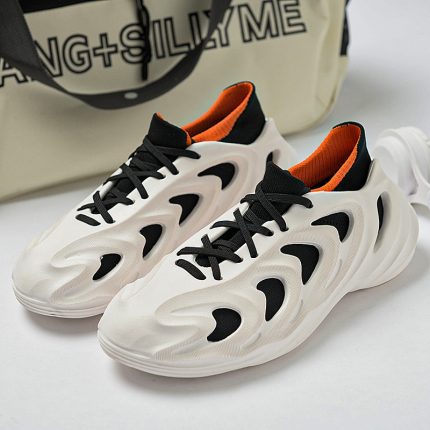 DetachableMen Sandals Light Men's Casual Shoes Soft Sole EVA Hole Shoes Man Clogs Outdoor Lace-up Beach Slippers Men's Garden Sh 2