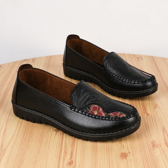 Summer Women's Casual Shoes Leather Women Flats Shoes Loafers Slip-on Ladies Lightweight Moccasins Designer Shoes Zapatos Mujer 3