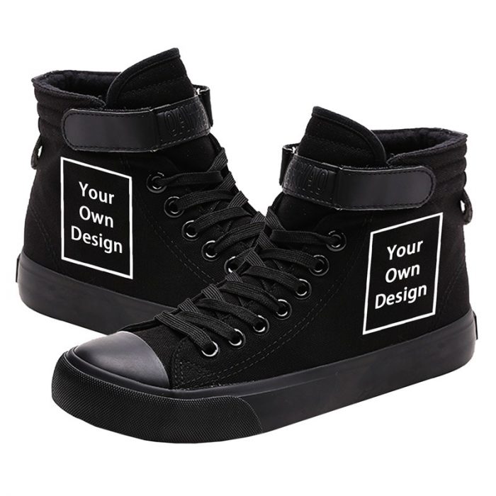 Your Own Design Logo Picture Custom Men Women Diy Shoes Casual High Top Shoes Canvas Sneakers Boy Girls Sport Shoes 1