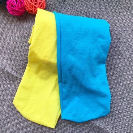 Girls Candy Color Tights For Baby Kids Cute Double Color Pantyhose Girl Spring/Autumn Warm Dance Stockings 2